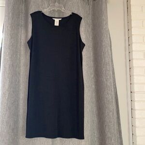 Max studio size large charcoal a line dress